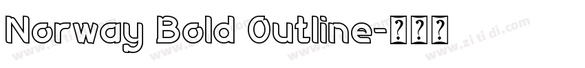 Norway Bold Outline字体转换